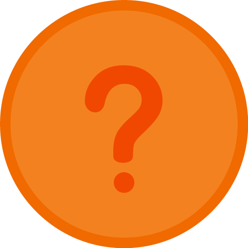 Image of a question mark enclosed in an orange circle, representing inquiry.