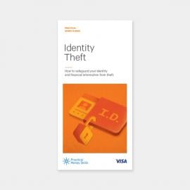 identity theft banner having an ID card image on it