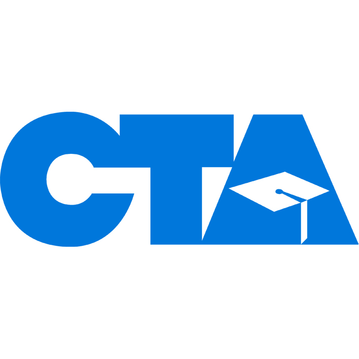 The CTA logo, distinguished by a blue cap, showcasing the brand's unique visual representation.