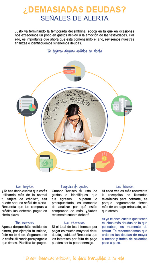 ¿Demasiadas deudas? Señales de alerta